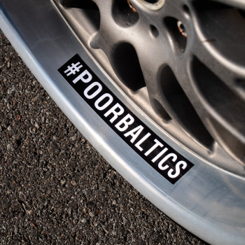 classic POORBALTICS sticker
