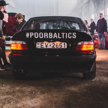 POORBALTICS large car sticker (back bumper)