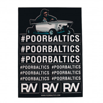 Poorbaltics x RW x Bathtub Sticker Pack