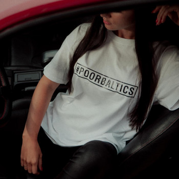 POORBALTICS T-shirt WHITE