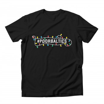 Poorbaltics T-shirt Christmas lights